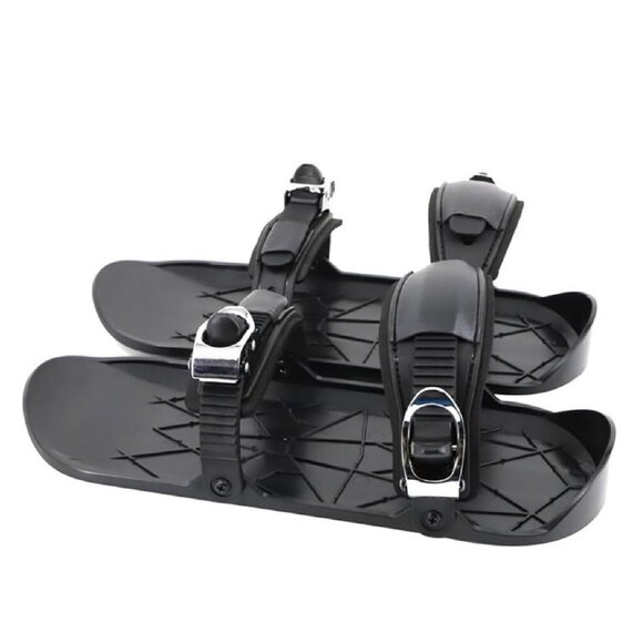 CARTBAE Other - Mini Ski Skates Winter Portable Snowblades Skis Shoes Adjustable Short Snowskate